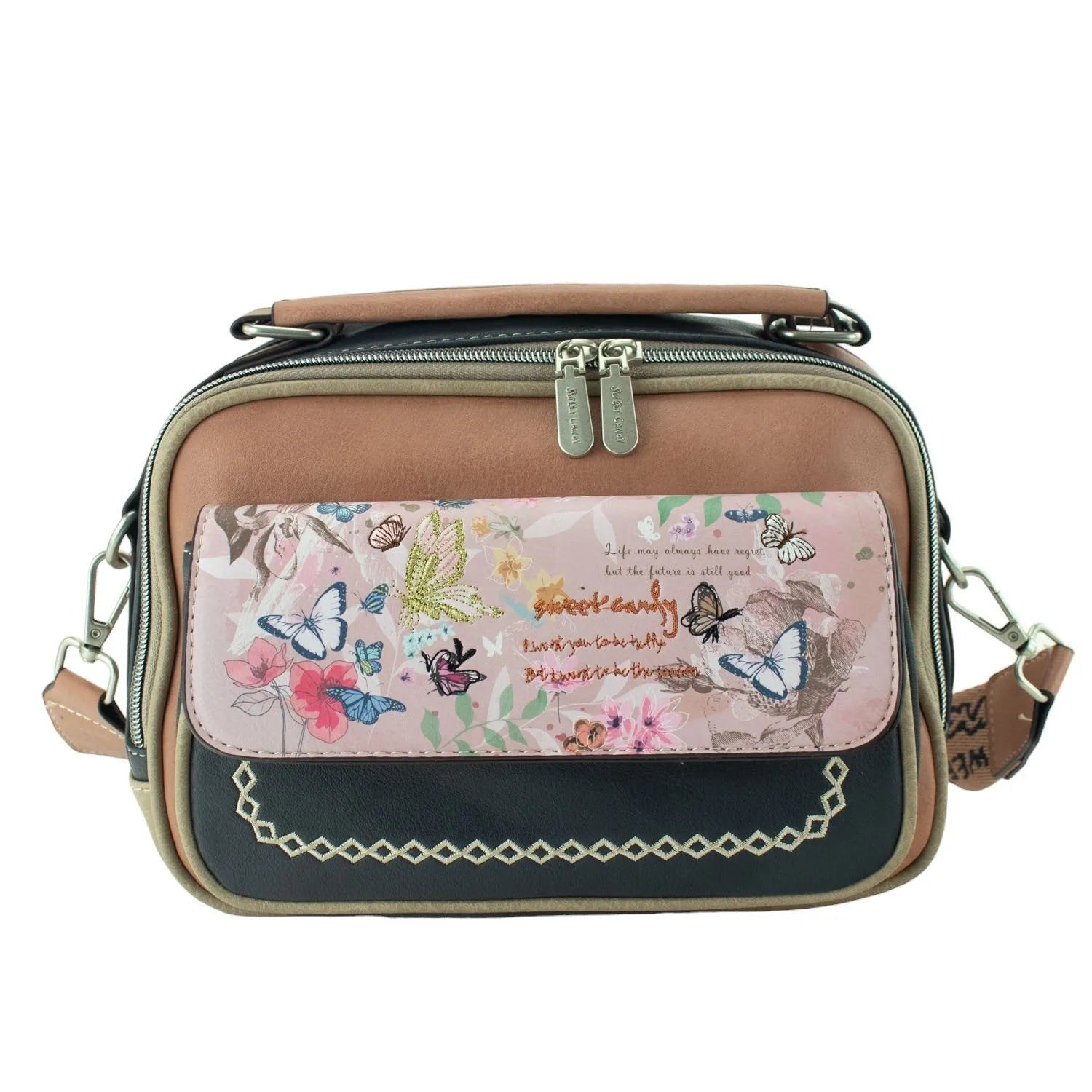 Bandolera con bolsillo Sweet Candy Nature is a Dancer - KimondoShop