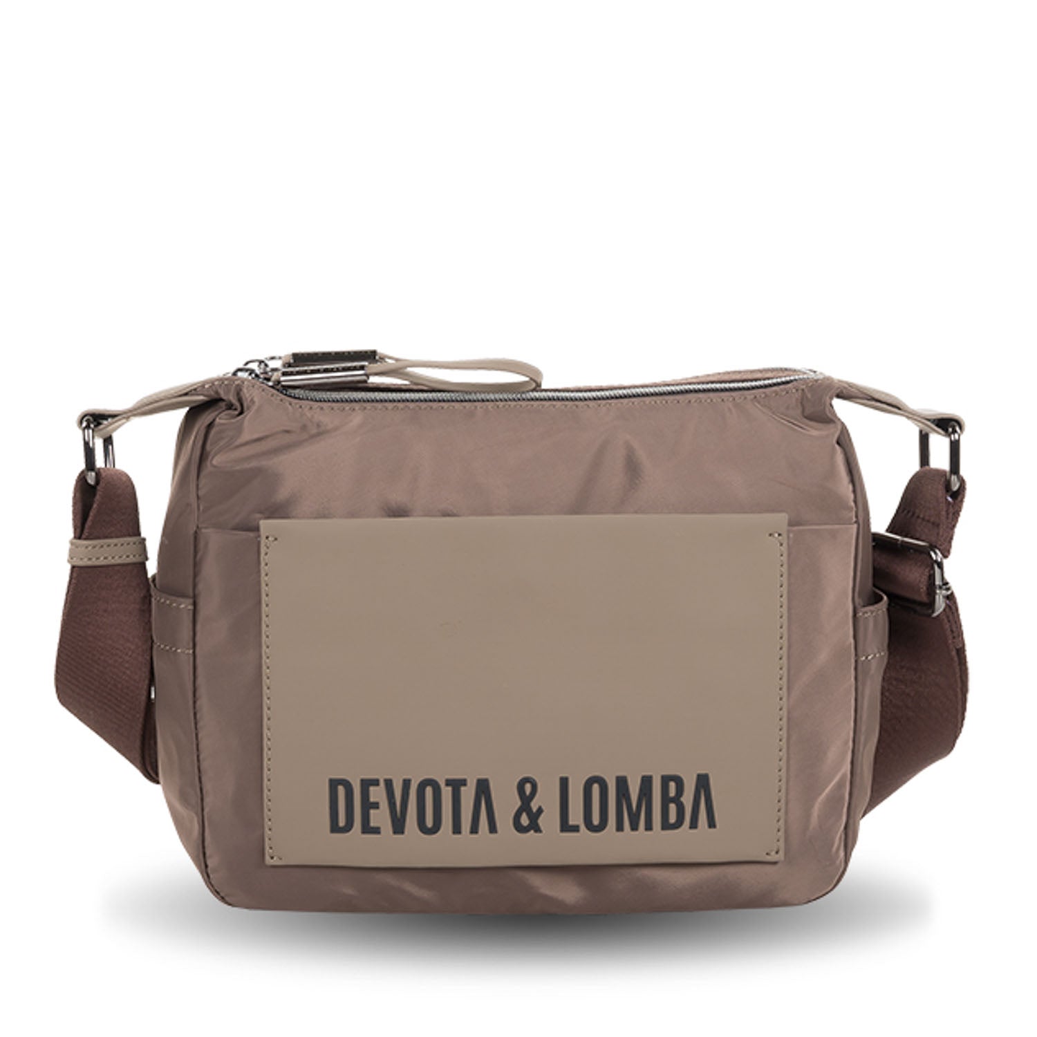 Bandolera doble Devota & Lomba Viber Taupe - KimondoShop