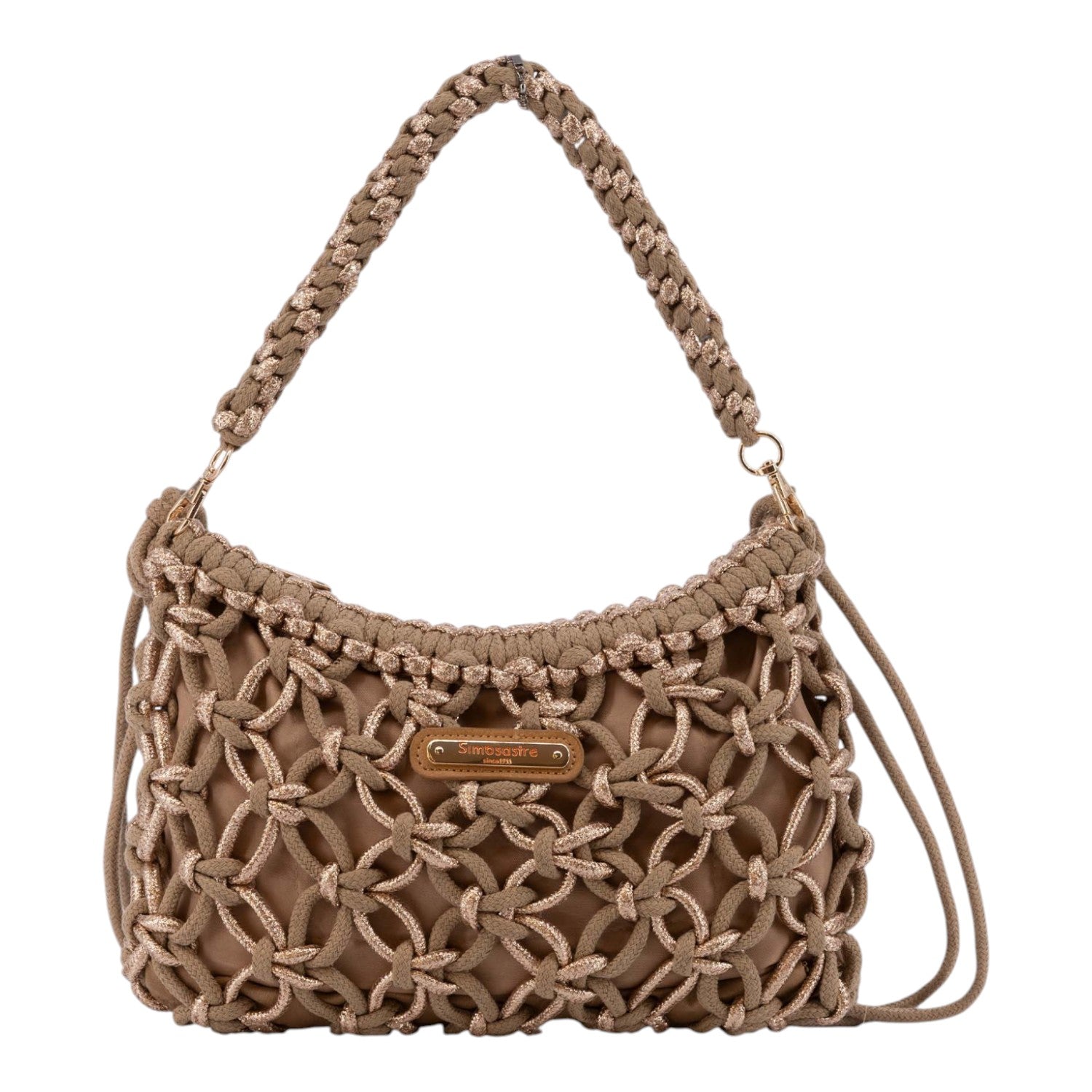 Bandolera pequeña Anete Simosastre Camel - KimondoShop