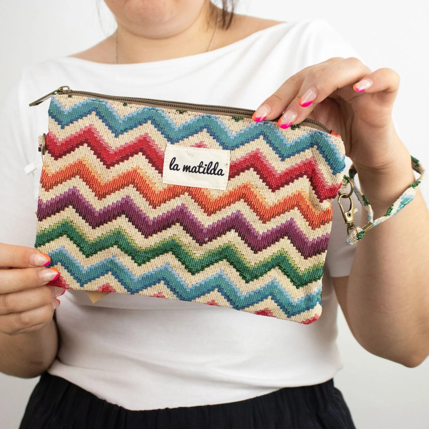 Bandolera pequeña La Matilda Print Zig Zag - KimondoShop