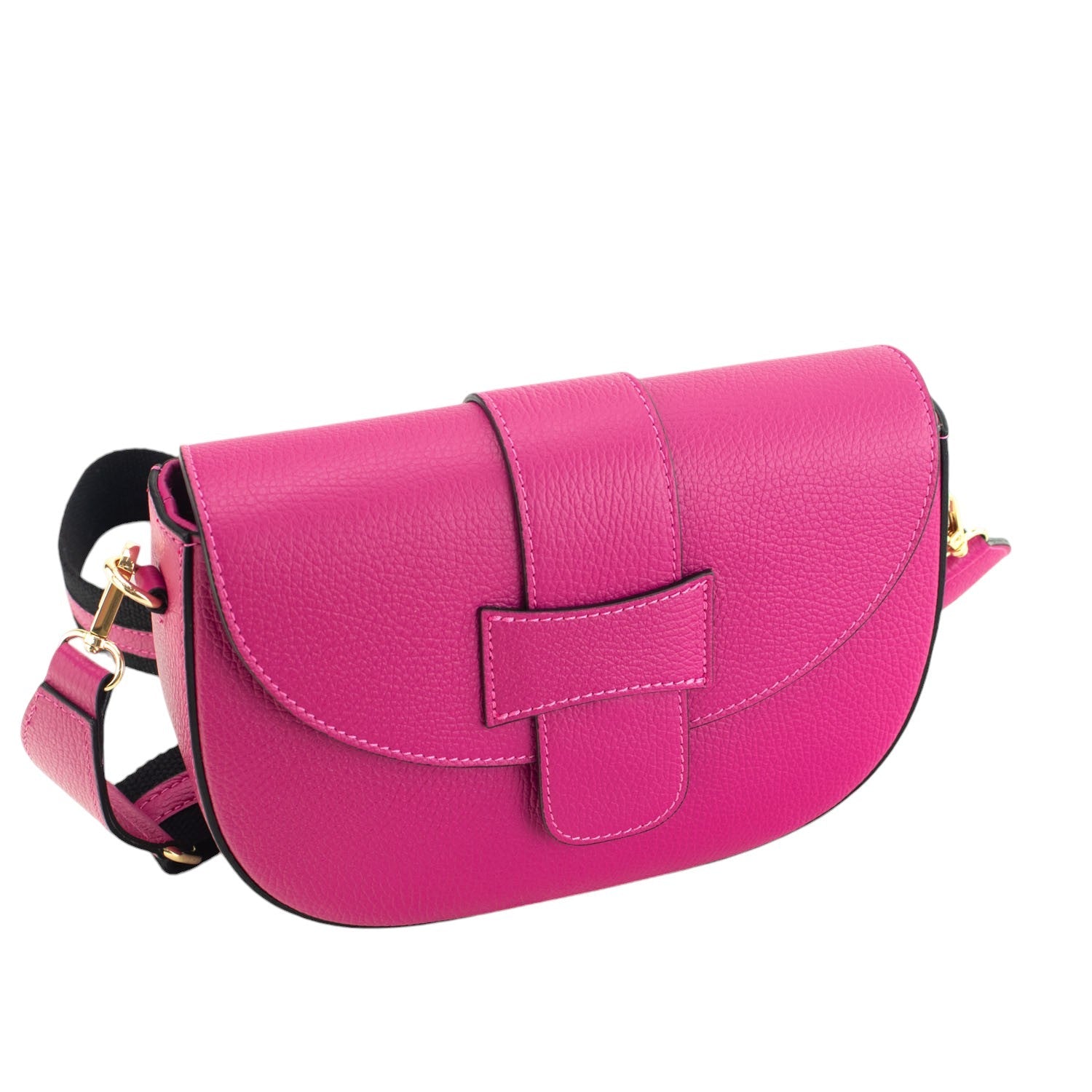 Bandolera Piel Pregato Aria Fucsia - KimondoShop