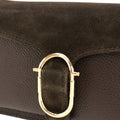 Bandolera Piel Pregato Fíbula Ante Chocolate - KimondoShop