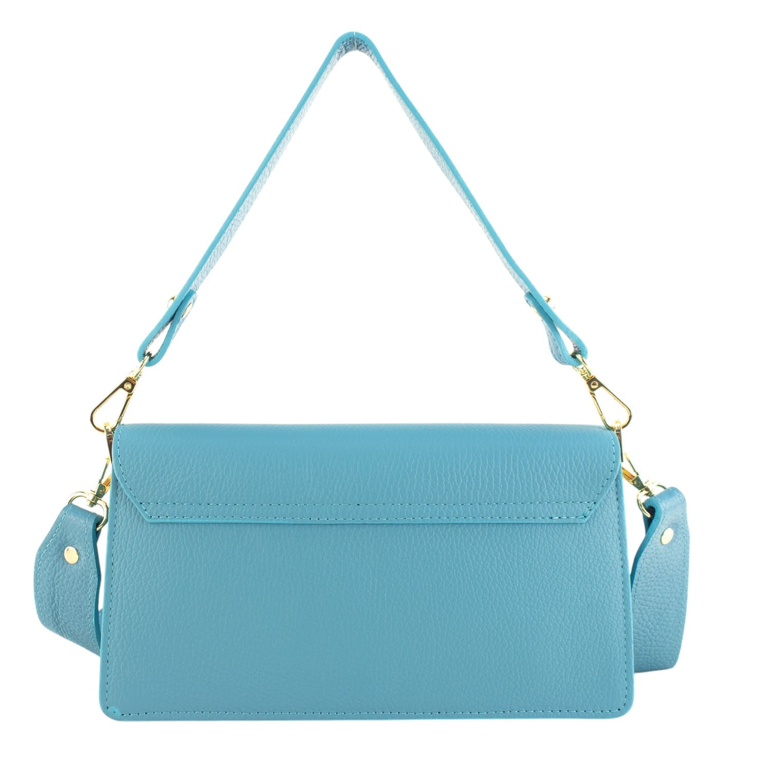 Bandolera Piel Pregato Fíbula Azul turquesa claro - KimondoShop