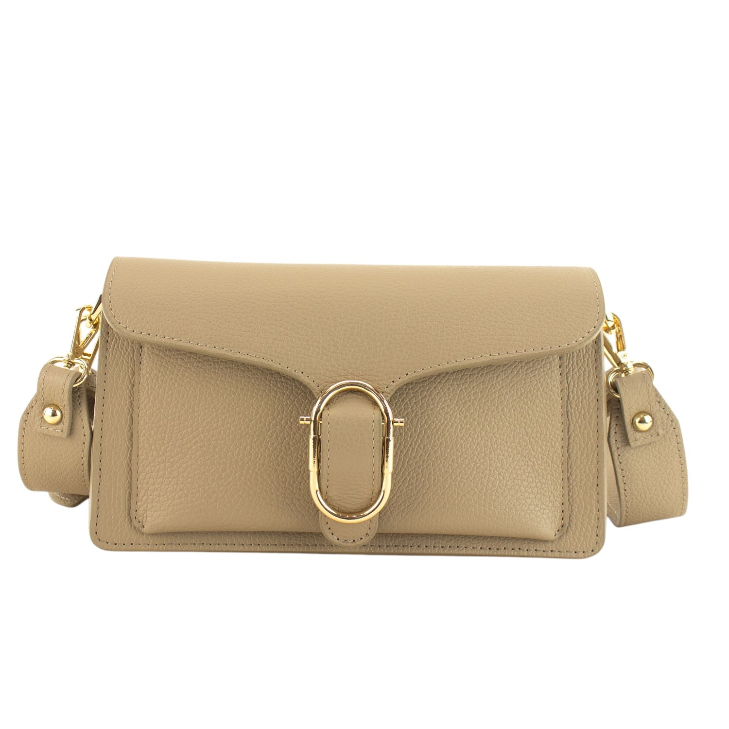 Bandolera Piel Pregato Fíbula Moka - KimondoShop
