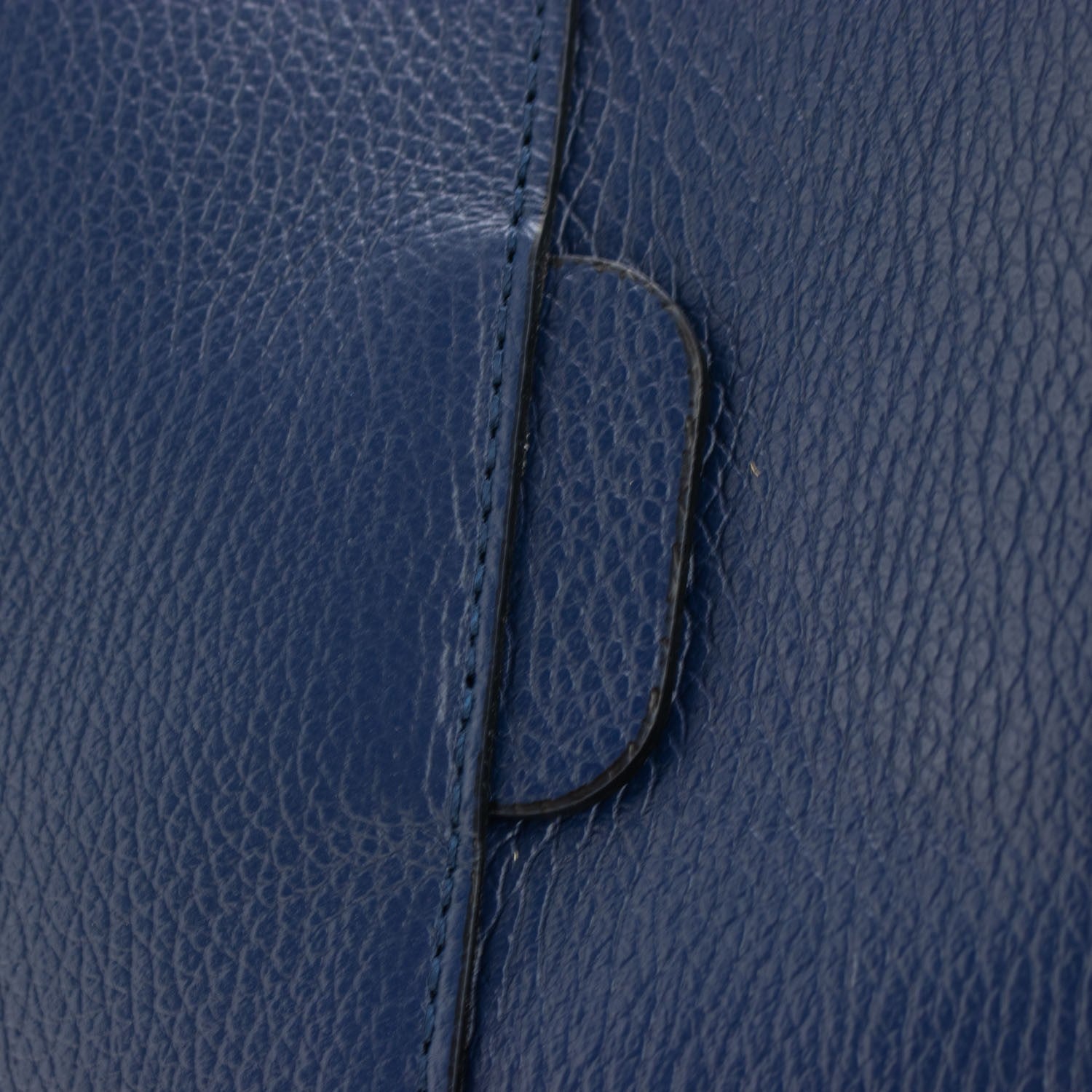 Bandolera Piel Pregato Secchio Azul marino medio cinta lisa - KimondoShop