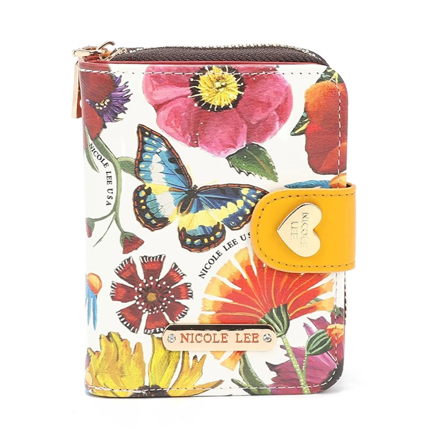 Billetero pequeño Nicole Lee Butter Flower - KimondoShop