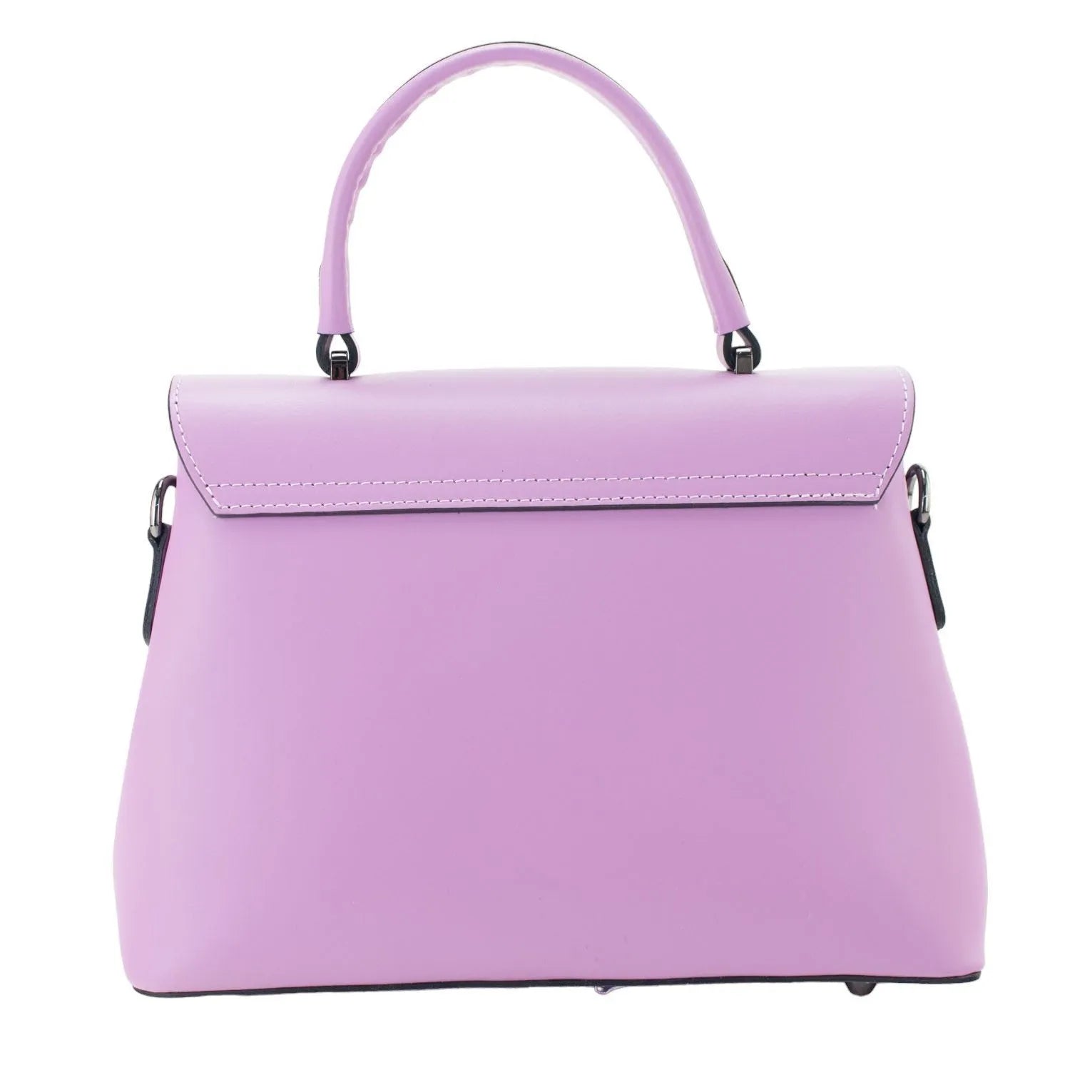 Bolso con solapa en piel Pregato Passione Malva - KimondoShop