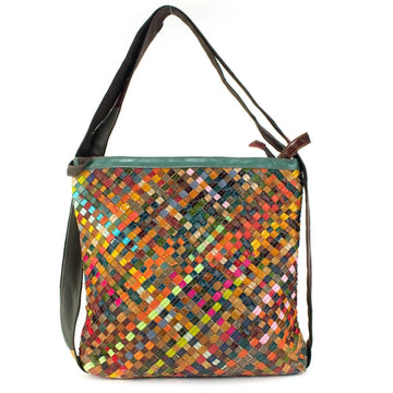 Bolso convertible de Piel Pregato Mosaic - KimondoShop