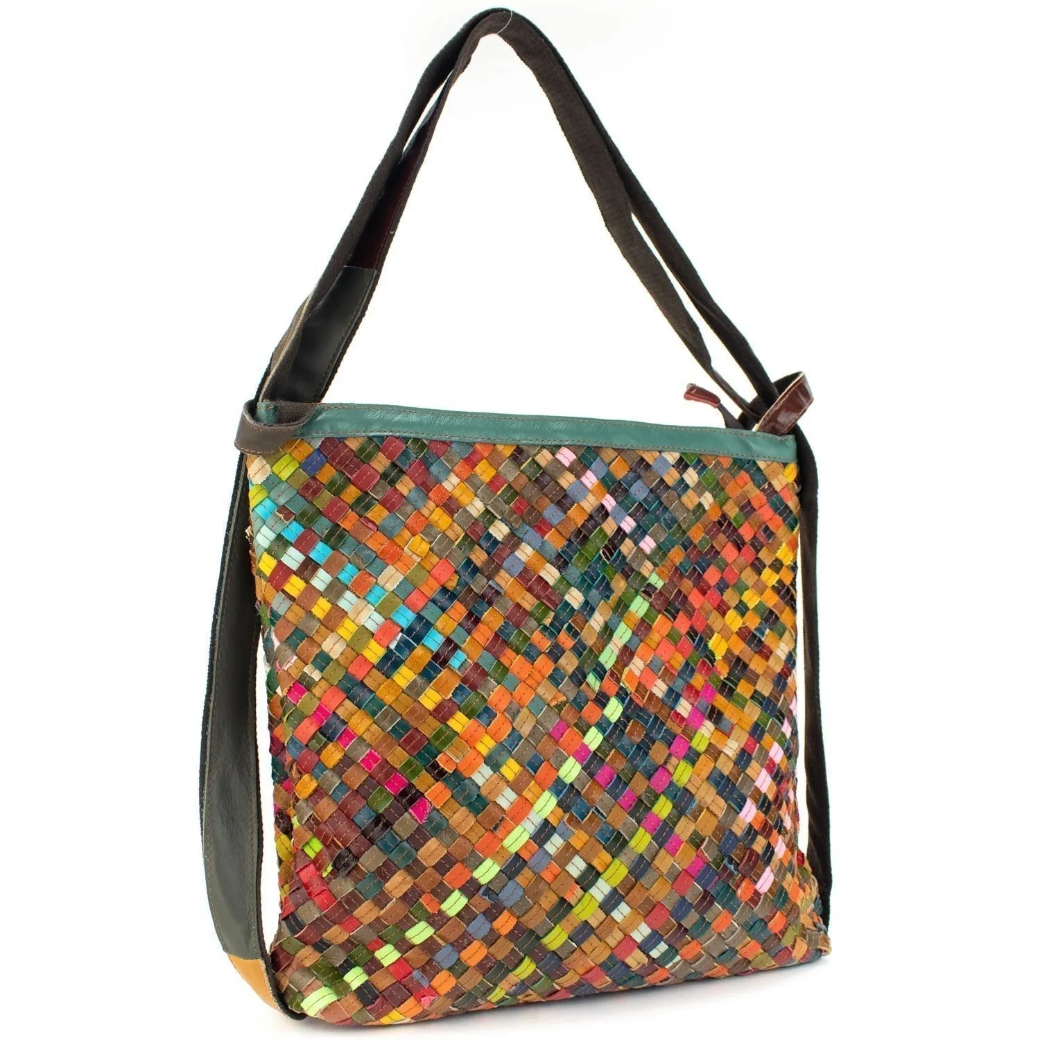 Bolso convertible de Piel Pregato Mosaic - KimondoShop