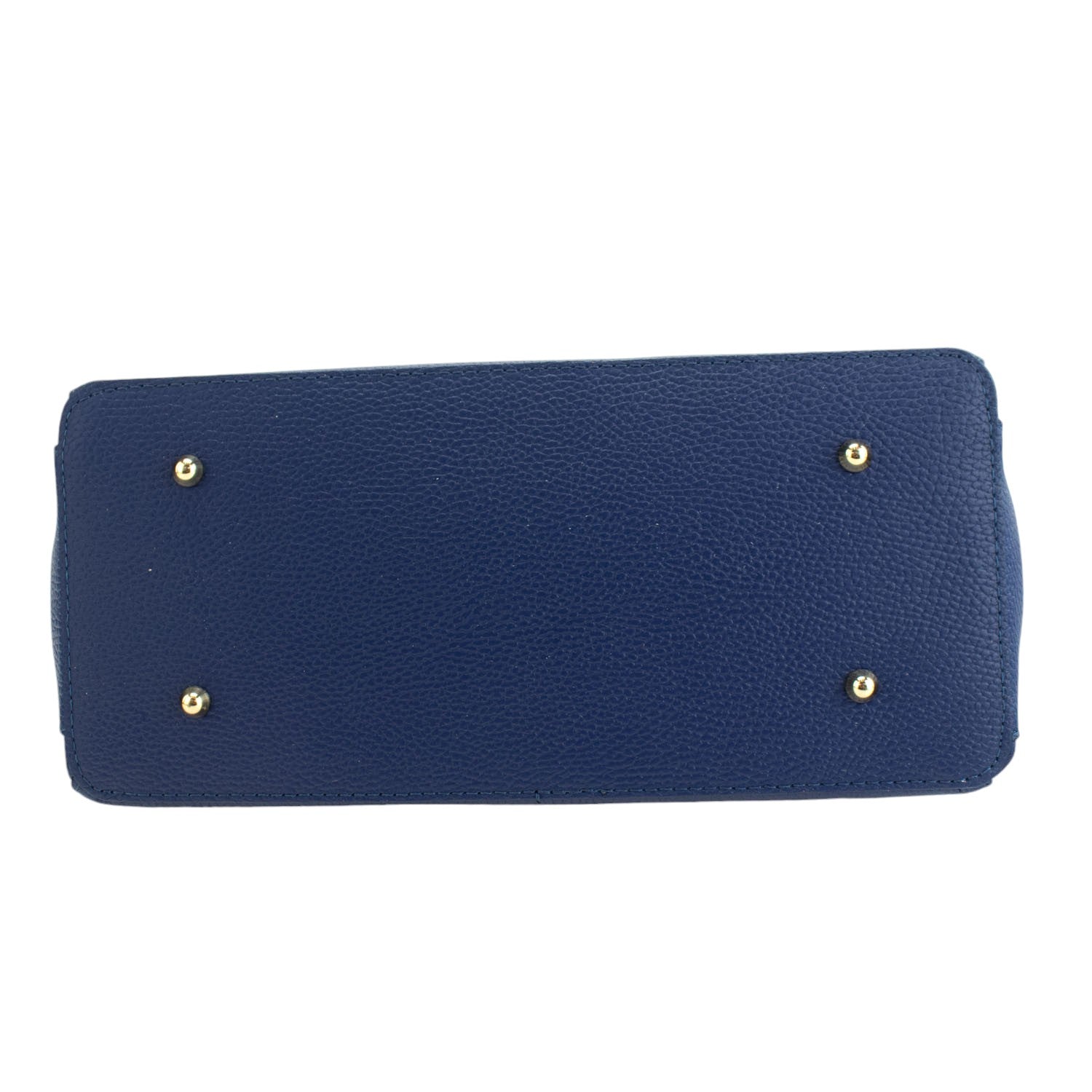 Bolso de mano en Piel Pregato Classic Azul marino medio - KimondoShop