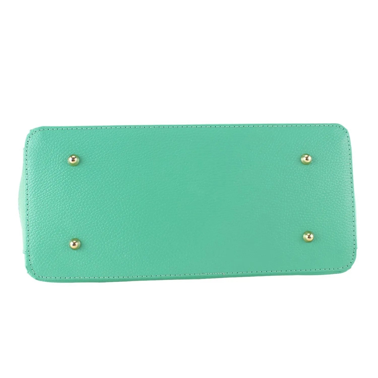 Bolso de mano en Piel Pregato Classic Menta - KimondoShop