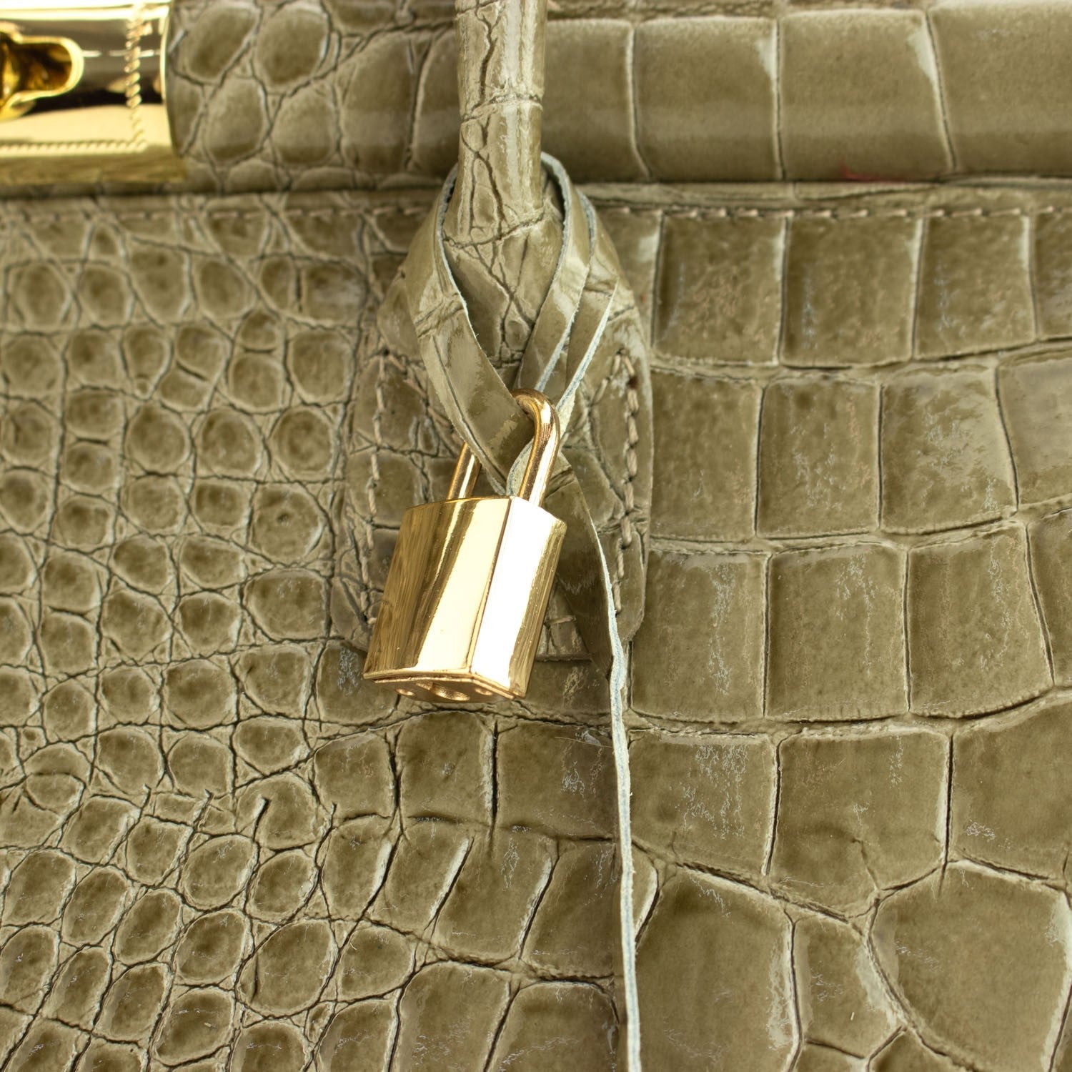 Bolso de mano en Piel Pregato Classic Special Croc Taupe - KimondoShop