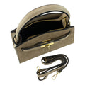 Bolso de mano en piel Pregato Nuit Ante Taupe - KimondoShop