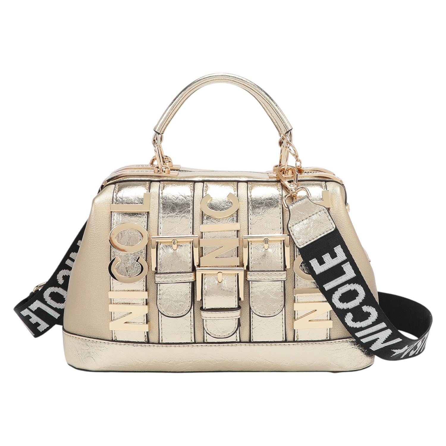 Bolso de mano Nicole Lee Calista Dorado - KimondoShop