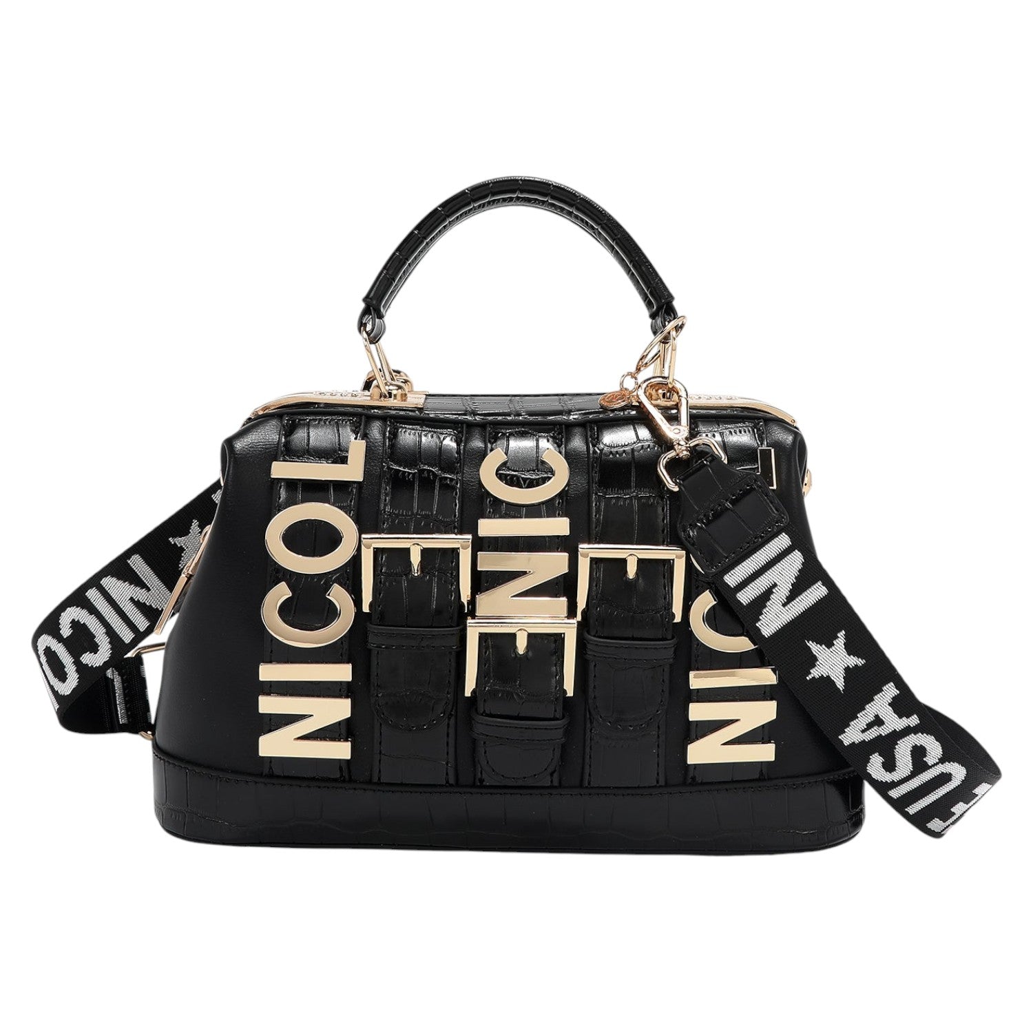 Bolso de mano Nicole Lee Calista Negro - KimondoShop