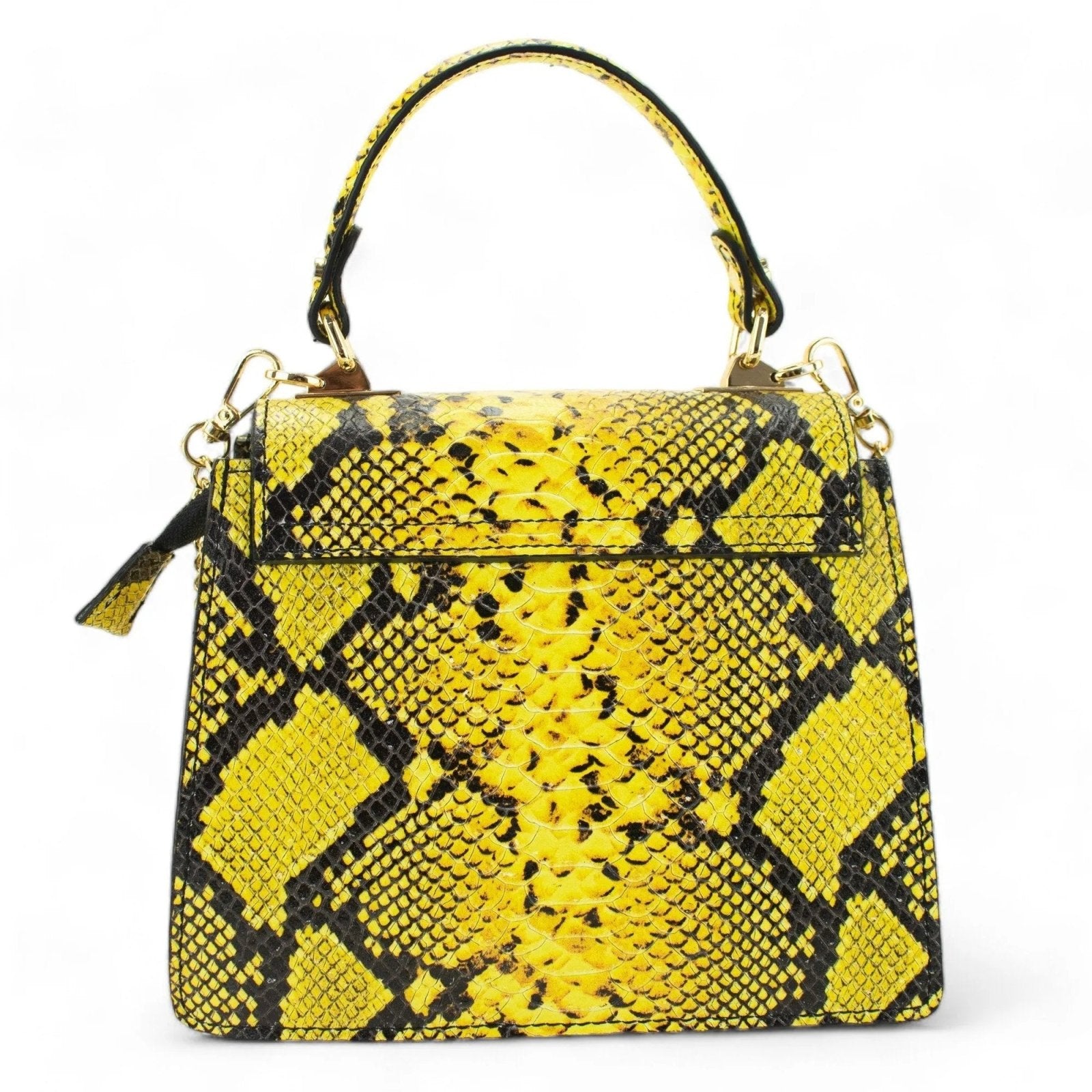 Bolso de mano Piel Pregato Gekko Amarillo - KimondoShop