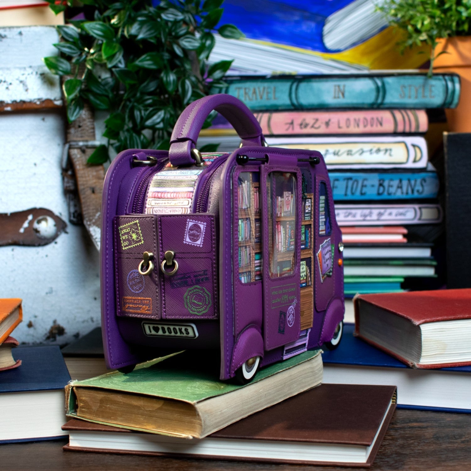 Bolso de mano Truck Vendula Travelling Library - KimondoShop