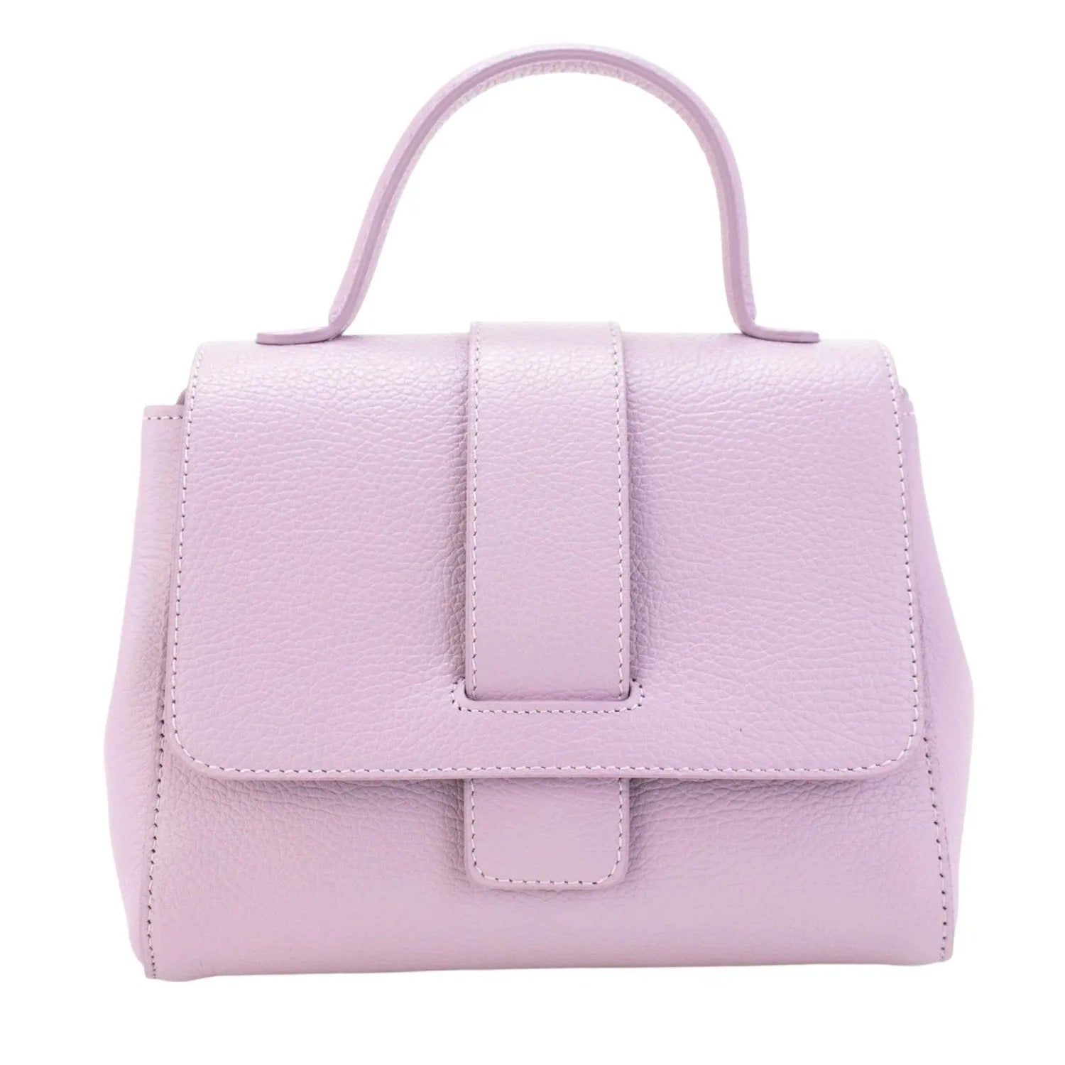 Bolso de Piel Pregato Allegria Malva - KimondoShop