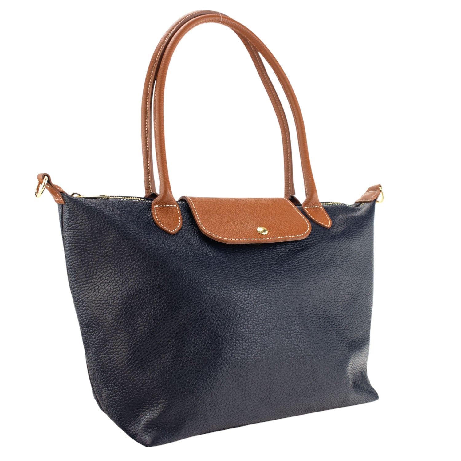 Bolso de Piel Pregato Allure Azul marino - KimondoShop