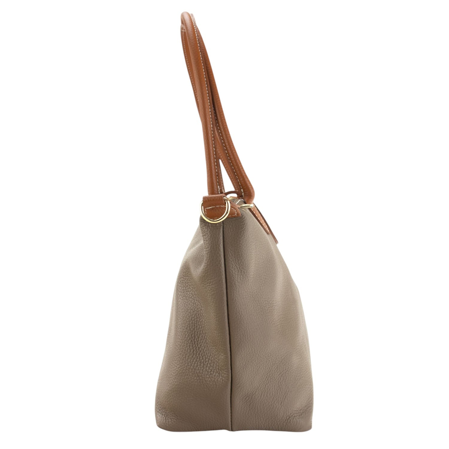 Bolso de Piel Pregato Allure Taupe - KimondoShop