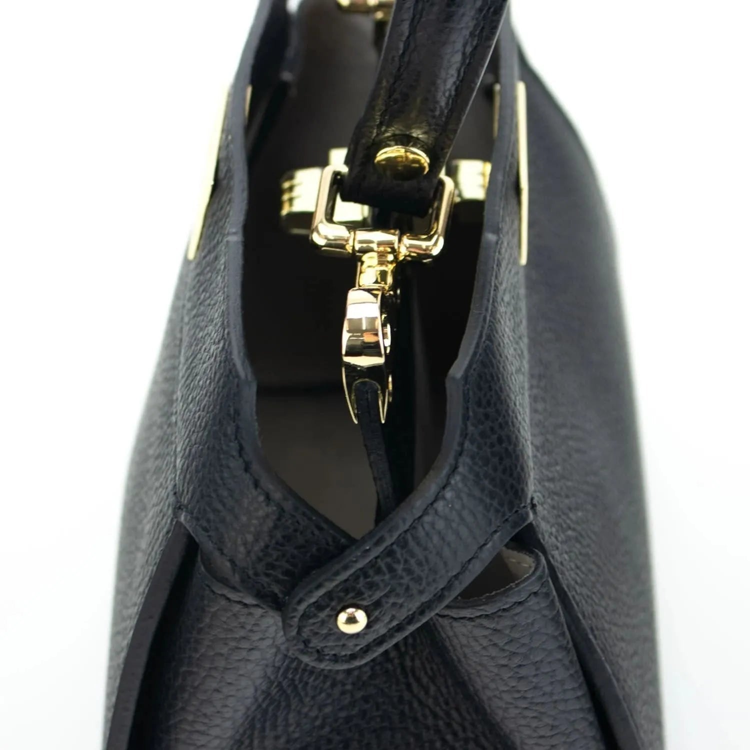 Bolso de Piel Pregato Delta Negro - KimondoShop