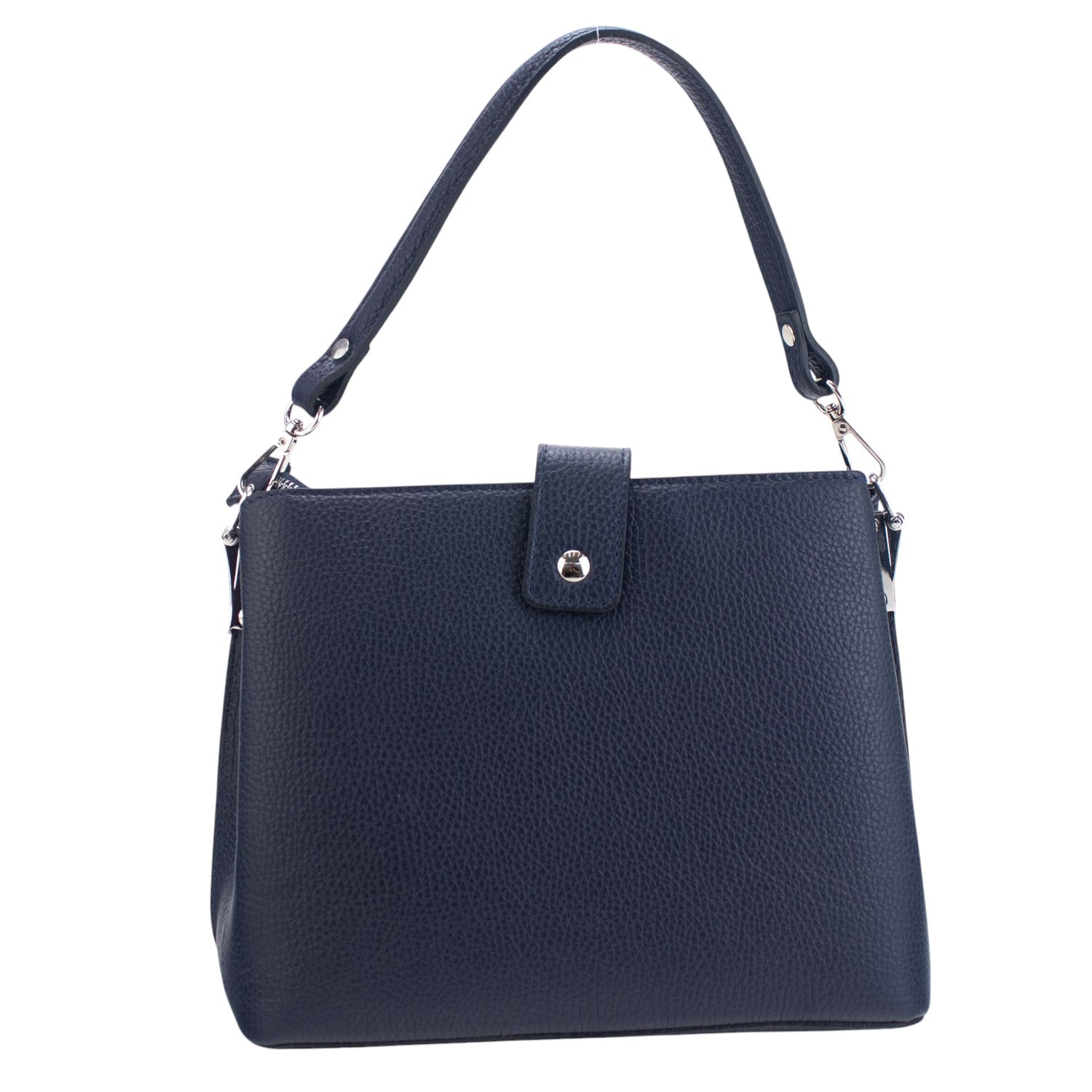 Bolso de Piel Pregato Eterea Azul marino - KimondoShop