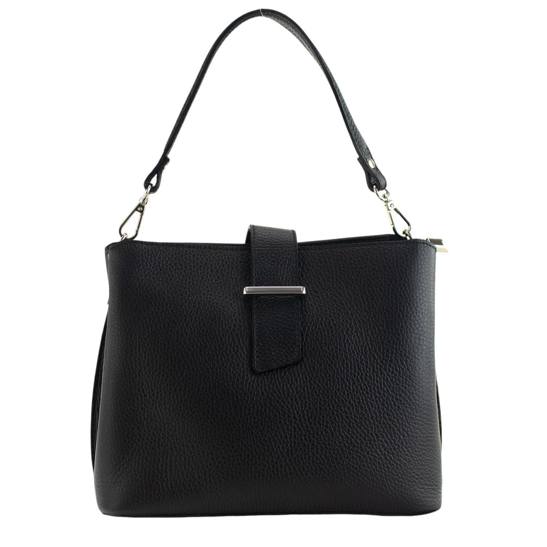 Bolso de Piel Pregato Eterea Negro - KimondoShop