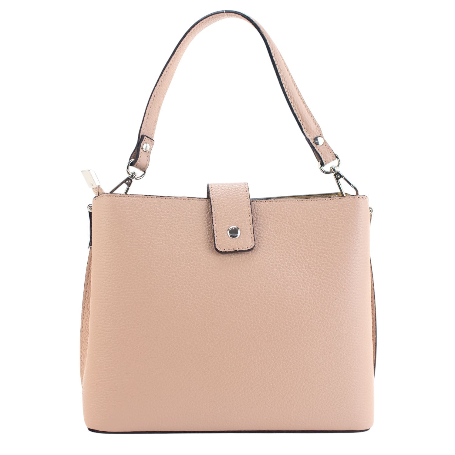 Bolso de Piel Pregato Eterea Nude - KimondoShop