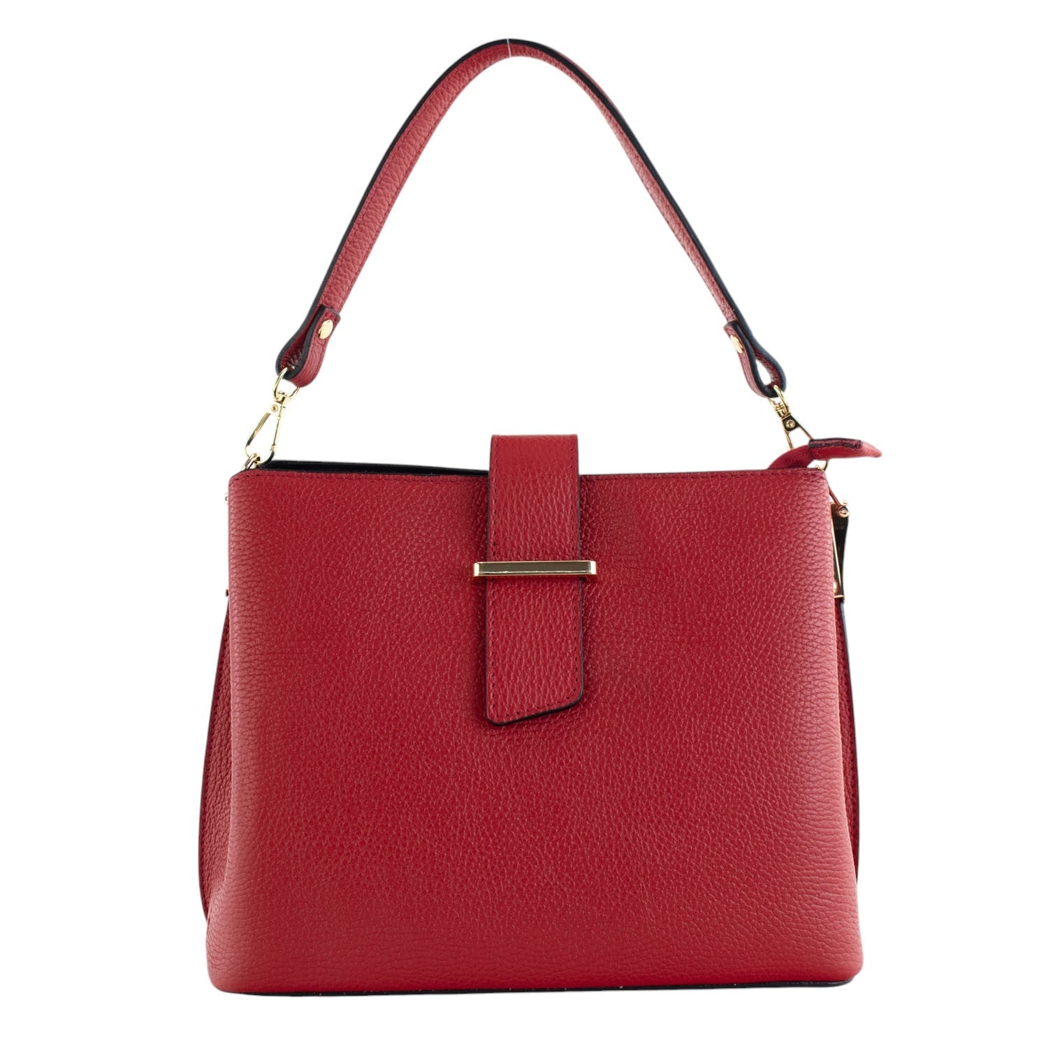 Bolso de Piel Pregato Eterea Rojo - KimondoShop