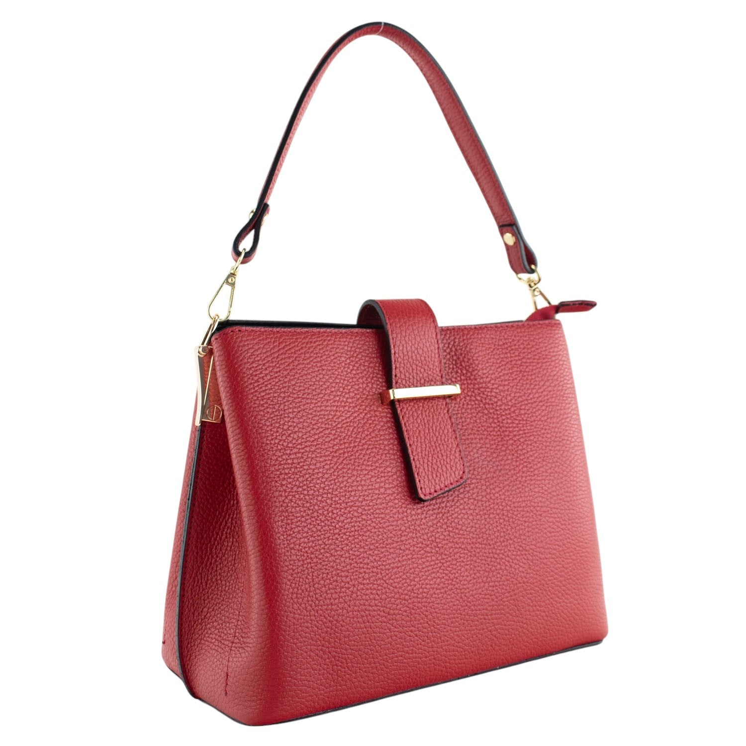 Bolso de Piel Pregato Eterea Rojo - KimondoShop