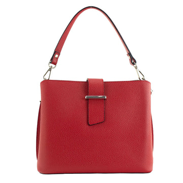 Bolso de Piel Pregato Eterea Rojo - KimondoShop