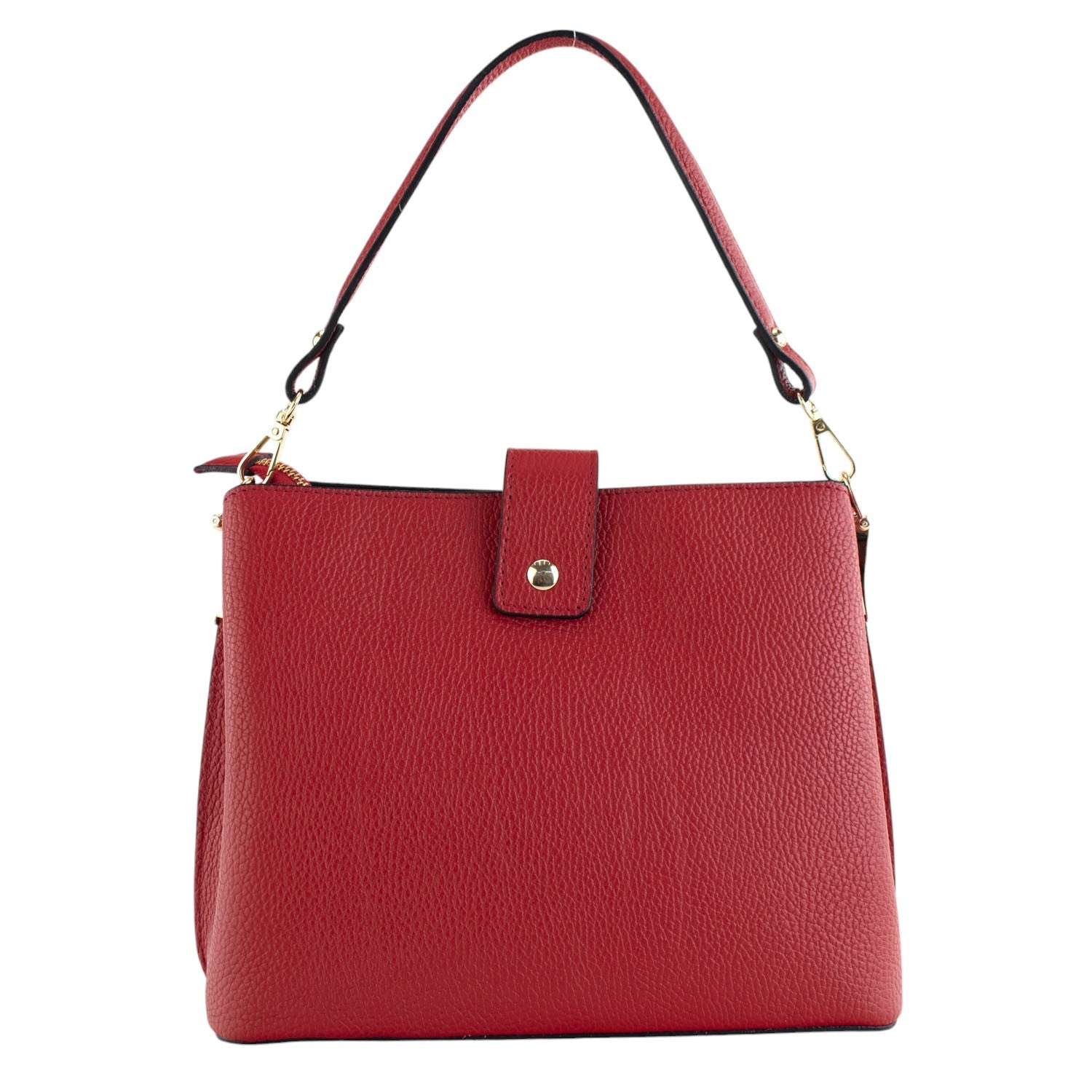 Bolso de Piel Pregato Eterea Rojo - KimondoShop