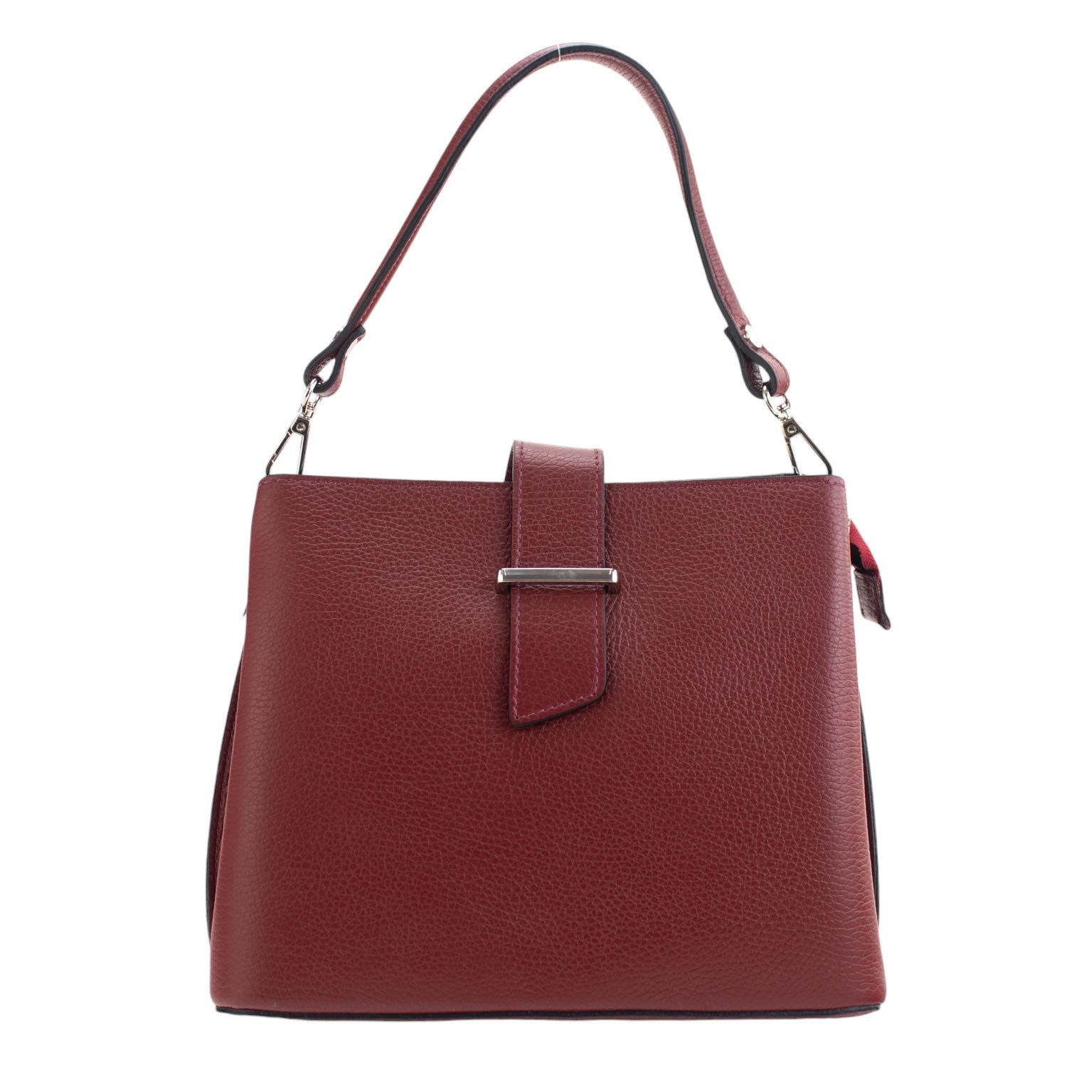 Bolso de Piel Pregato Eterea Rojo oscuro - KimondoShop