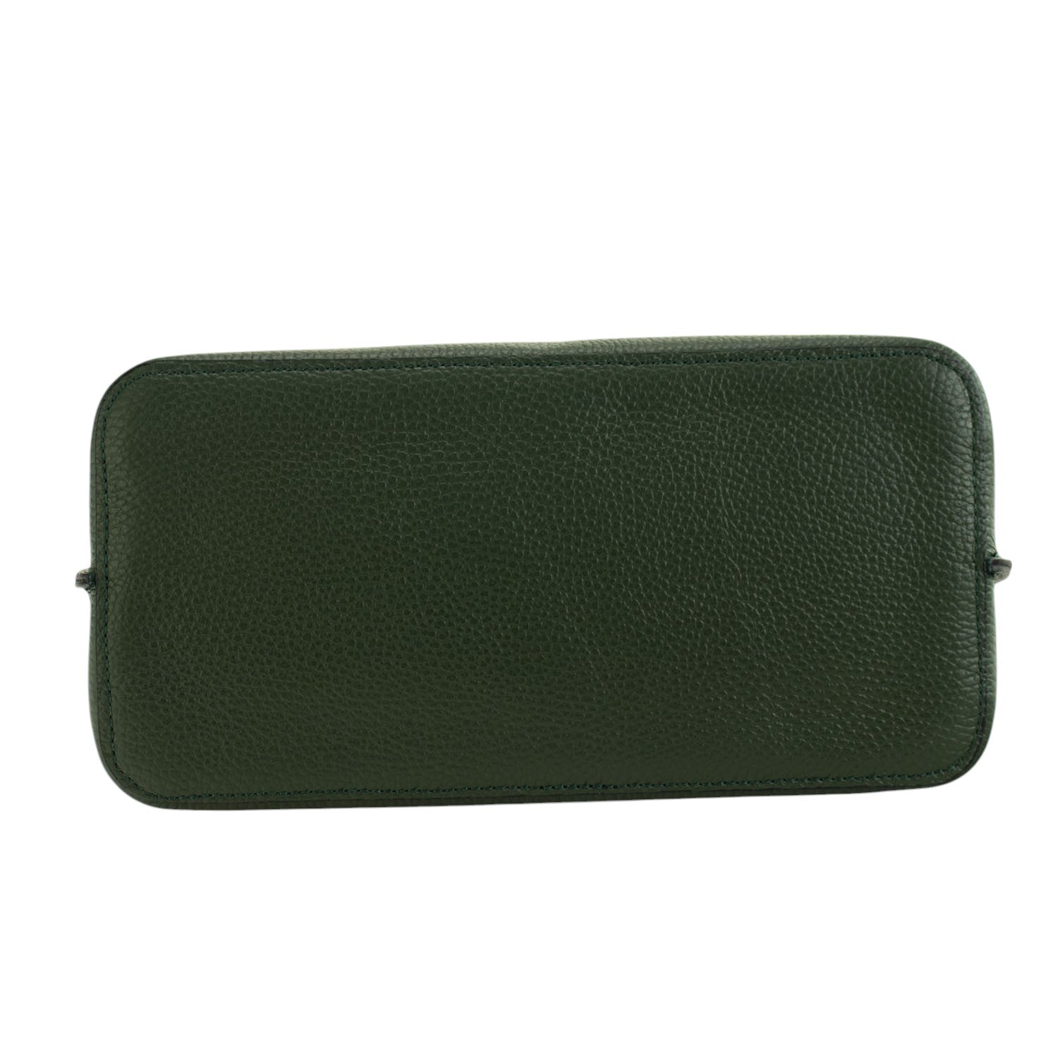 Bolso de Piel Pregato Eterea Verde oliva oscuro - KimondoShop