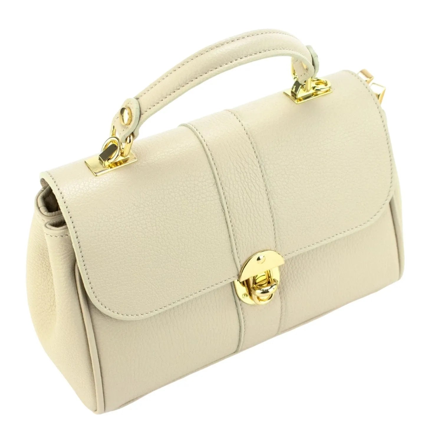 Bolso de Piel Pregato Idillio Beige - KimondoShop