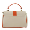 Bolso de Piel Pregato Idillio Bicolor Naranja Beige - KimondoShop