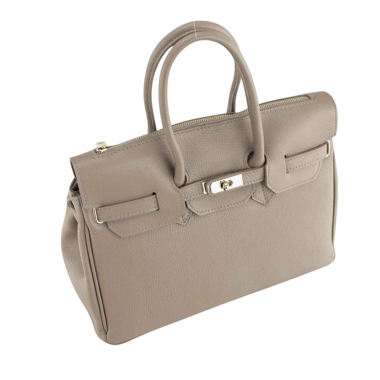 Bolso de Piel Pregato Juliette Taupe claro - KimondoShop