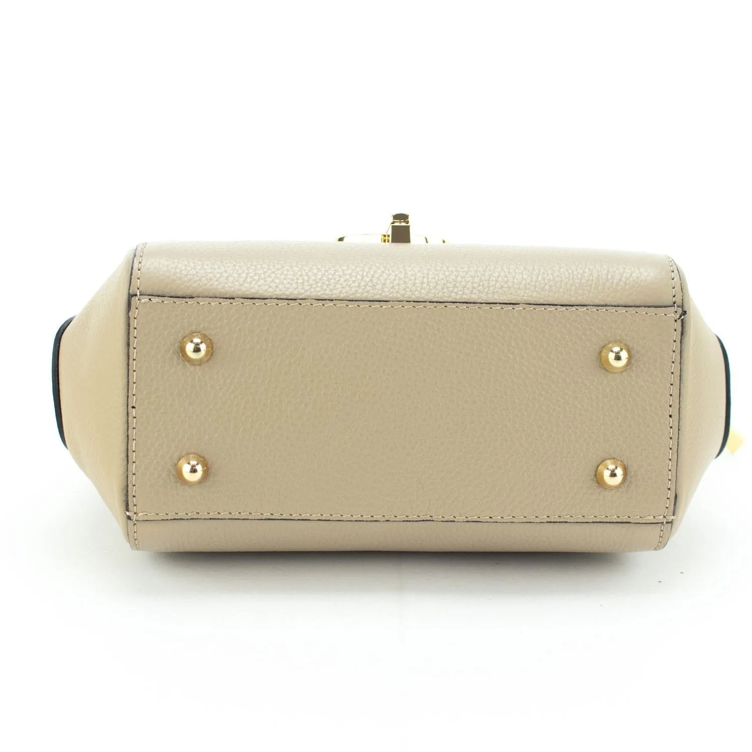 Bolso de Piel Pregato Omega Beige - KimondoShop