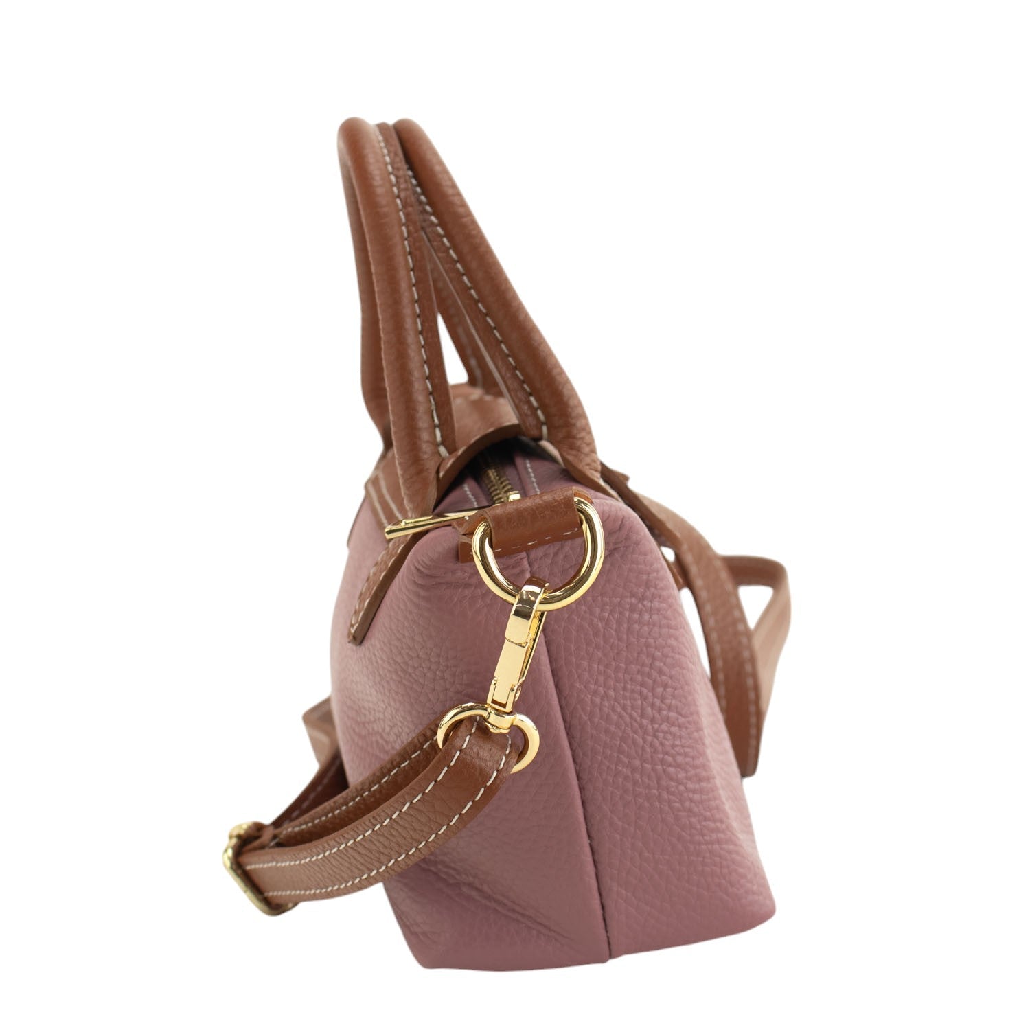 Bolso de Piel Pregato Piuma Rosa polvo - KimondoShop