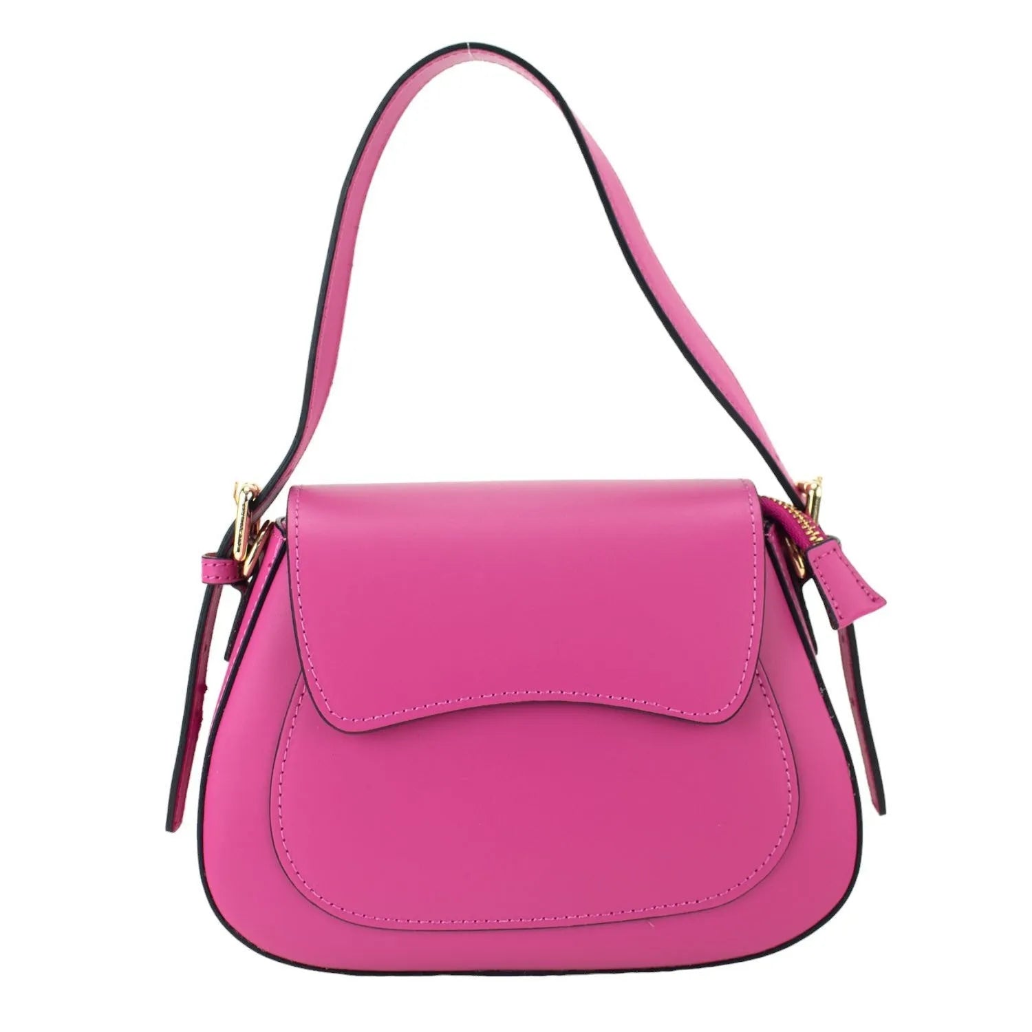 Bolso de Piel Pregato Sigma Fucsia - KimondoShop