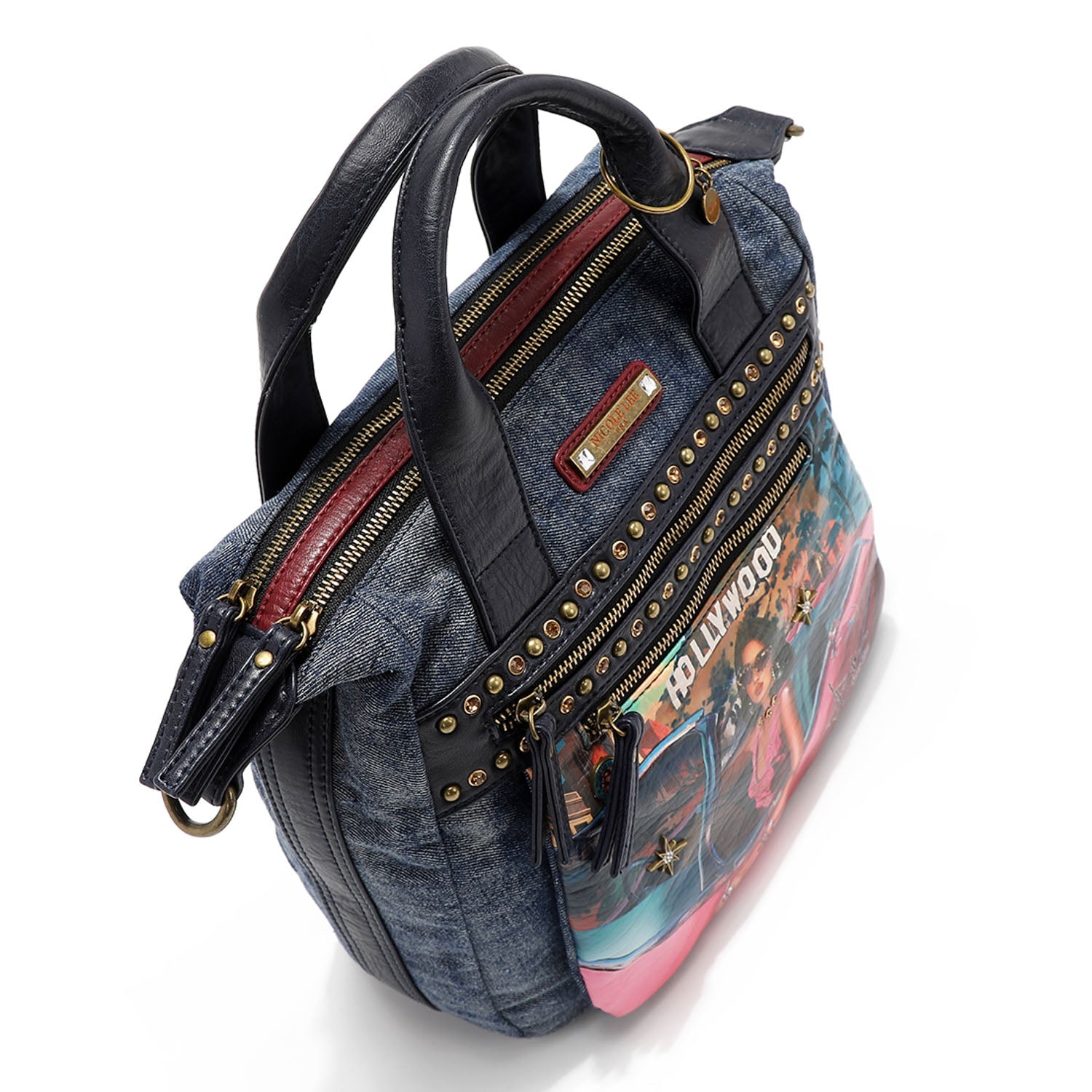 Bolso denim tachuelas Nicole Lee Hollywood Drive - KimondoShop