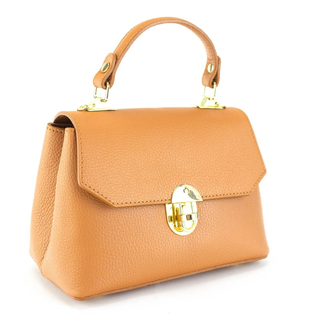 Bolso en Piel Pregato Carezza Camel - KimondoShop