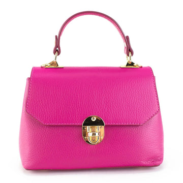 Bolso en Piel Pregato Carezza Fucsia - KimondoShop