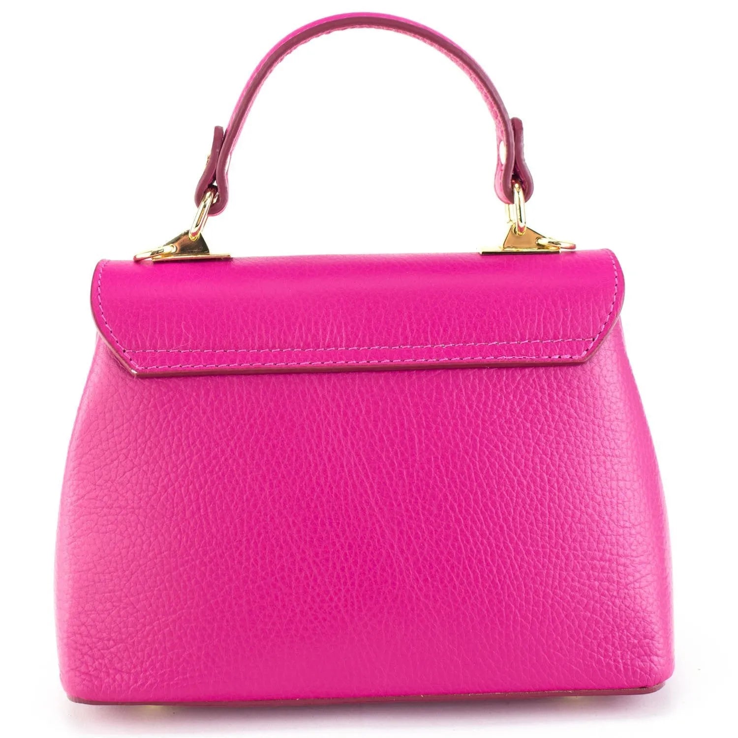 Bolso en Piel Pregato Carezza Fucsia - KimondoShop