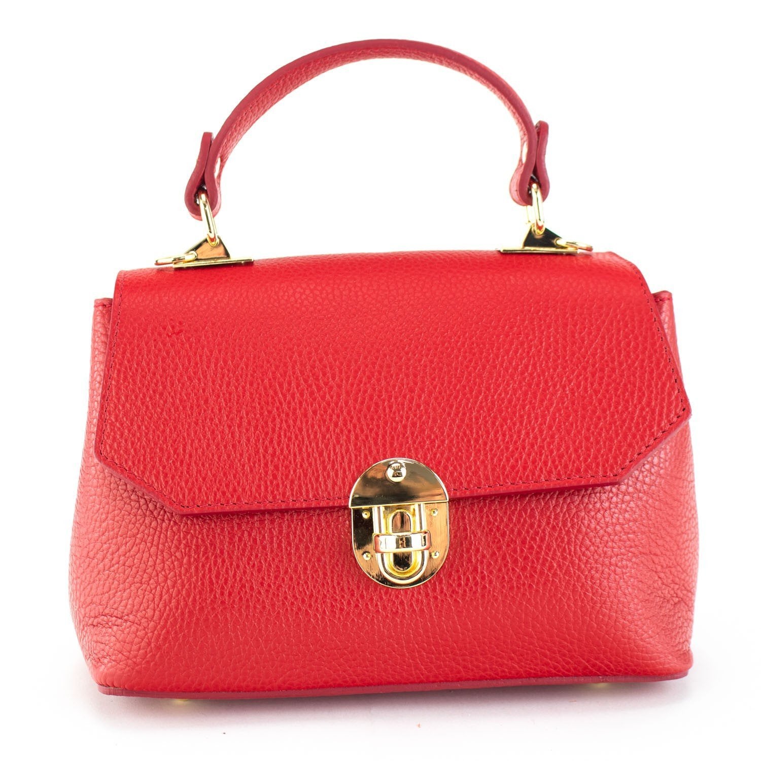 Bolso en Piel Pregato Carezza Rojo - KimondoShop