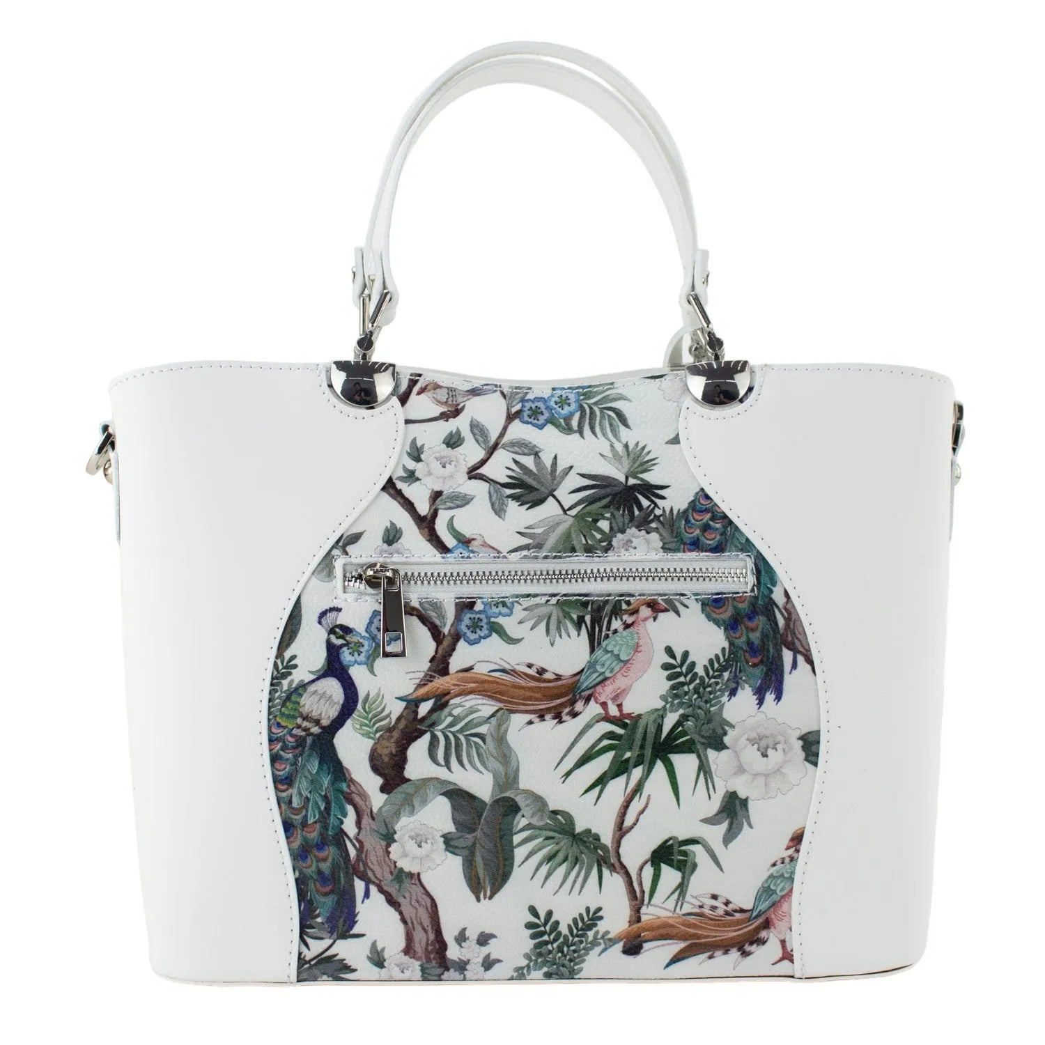 Bolso en piel Pregato Eleganza Li Majestic Blanco - KimondoShop