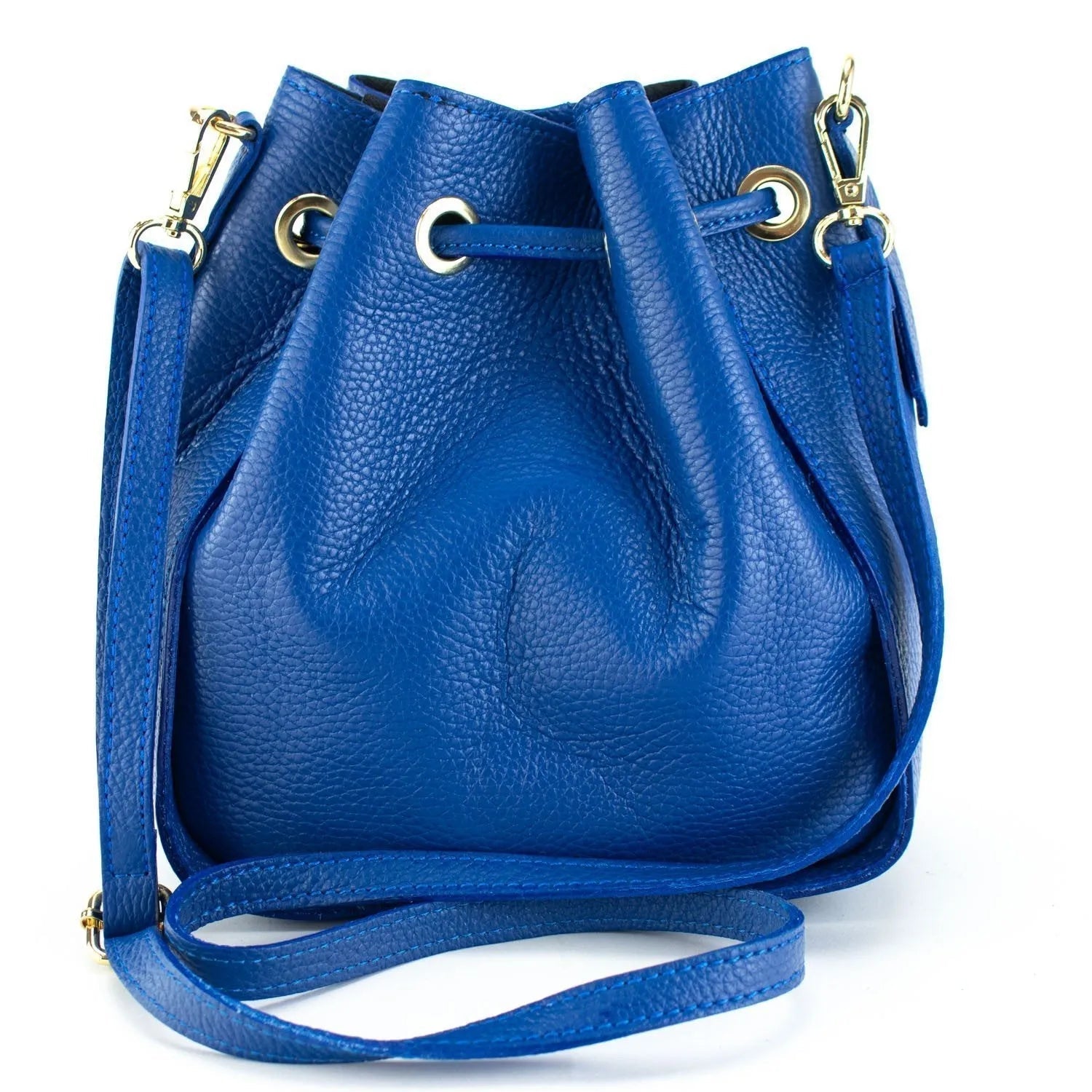 Bolso en Piel Pregato Laguna Azul eléctrico - KimondoShop