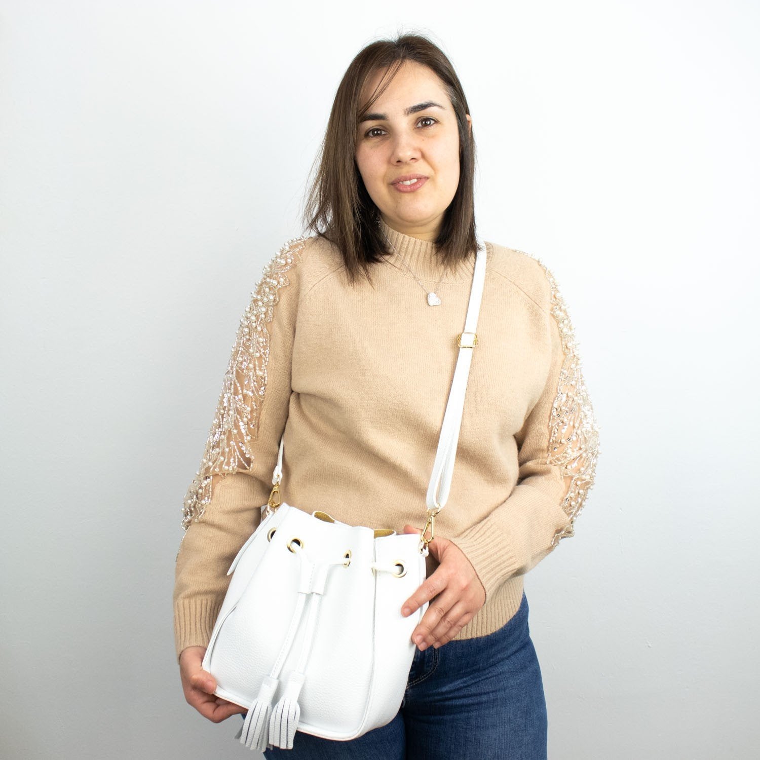 Bolso en Piel Pregato Laguna Blanco - KimondoShop