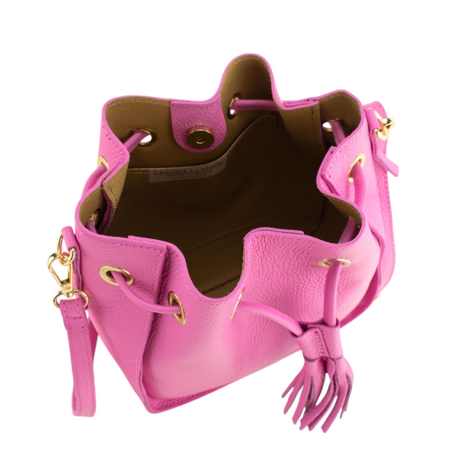 Bolso en Piel Pregato Laguna Rosa chicle - KimondoShop