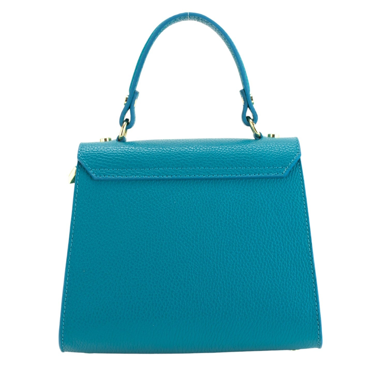 Bolso en Piel Pregato Latenza Azul Turquesa - KimondoShop